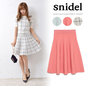 snidel（スナイデル）シルエットニットミニスカート