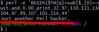 Just another Perl hacker,
