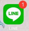 LINEの未読メッセージアイコン