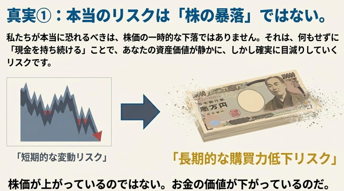 理由1：株が上がっているのではなく「お金の価値」が下がっている