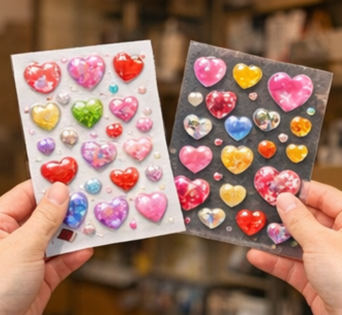 ボンボンドロップシールやラブブ風シール代替