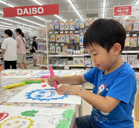 ダイソーでぷっくりペン