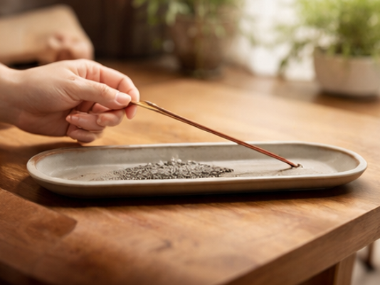 陶芸粘土やワイヤーを使ってお香立てを手作りする