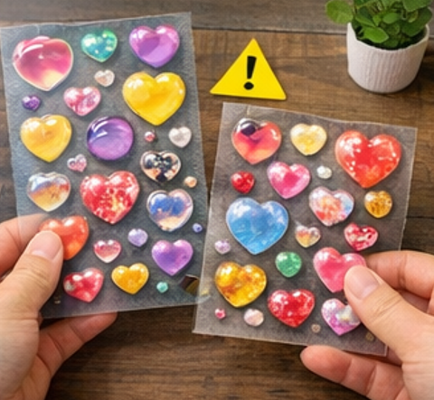 ラブブ3Dシール偽物と安全性の注意点