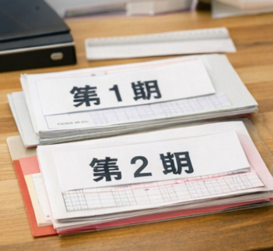 第1期と第2期の合計を入力