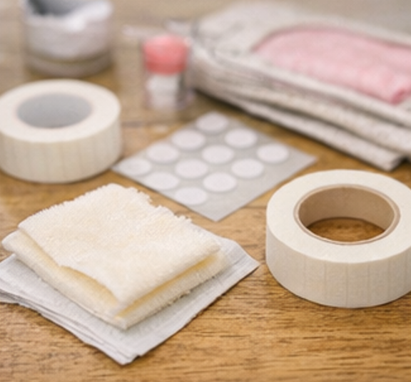 テープで代用する貼り方