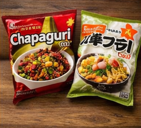 チャパゲティのカップと袋麺