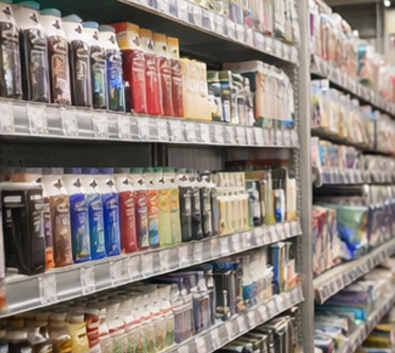 売り場は補修・塗料付近