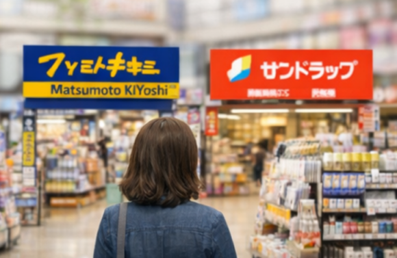 マツキヨとサンドラッグの取扱い